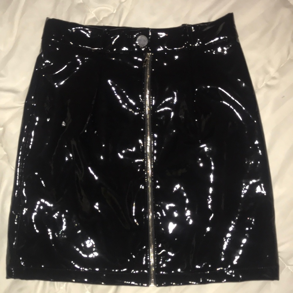 leather like mini skirt dolls kill